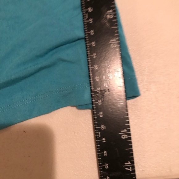 Style & Co X-Large Aqua blue copper embellished camisole shelf bra ,adjustable - Picture 7 of 8